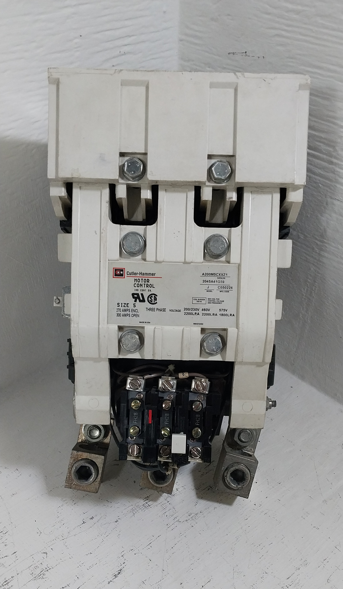 Westinghouse Size 5 A200M5CXXZ1 Motor Contactor Model J 480V Coil 300A 600V  (BJ0711-2)